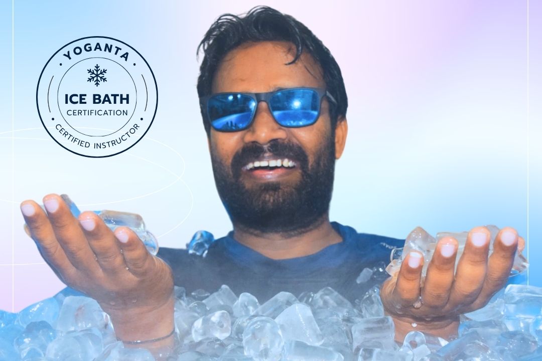 ParticipRaushan Yoganta teaching Ice Bath Instructor Certification techniques during a practical workshop